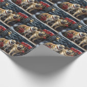 アメリカ秋田スノースイードライドクリスマスデコール ラッピングペーパー (角)