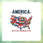 アメリカ移民の愛国心を持つアメリカ ウィンドウサイン (シート3)