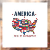 アメリカ移民の愛国心を持つアメリカ ウィンドウサイン (シート2)