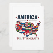 アメリカ移民の愛国心を持つアメリカ 案内状 (正面/裏面)