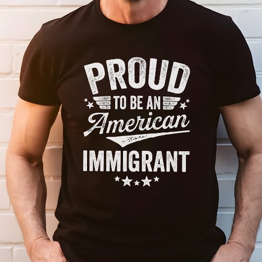 アメリカ移民を誇りに思う Tシャツ