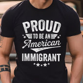 アメリカ移民を誇りに思う Tシャツ