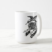 アメリカ空冷エンジンの空気 コーヒーマグカップ (正面右)