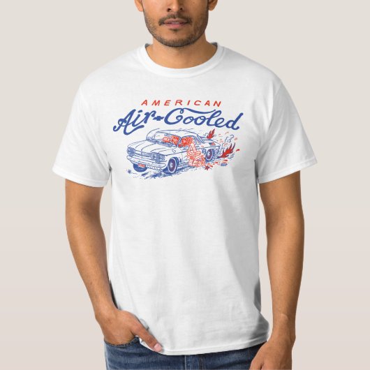 アメリカ空冷式コルヴァードビーチ Tシャツ (正面)