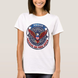 アメリカ空軍の姉妹Tシャツを誇りに思う Tシャツ