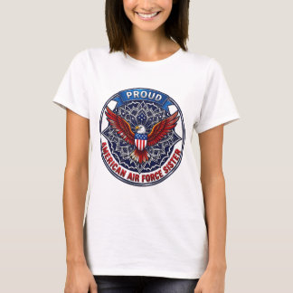 アメリカ空軍の姉妹Tシャツを誇りに思う Tシャツ
