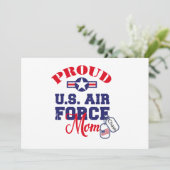 アメリカ空軍の母親のための名入れドッグタグ シーズンカード (スタンド正面)