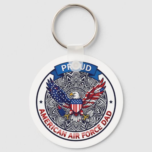 アメリカ空軍パパの自慢 キーホルダー (正面)
