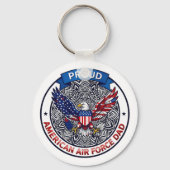 アメリカ空軍パパの自慢 キーホルダー (裏面)