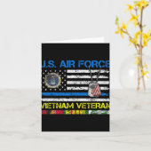 アメリカ空軍ベトナム戦争退役軍人男性, USAF退役軍人フラグ カード (黄色い花)