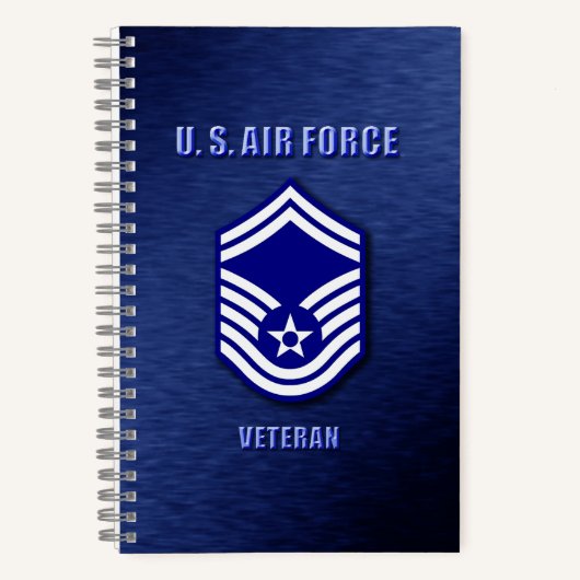 アメリカ空軍上級曹長 スパイラルノート ノートブック (正面)