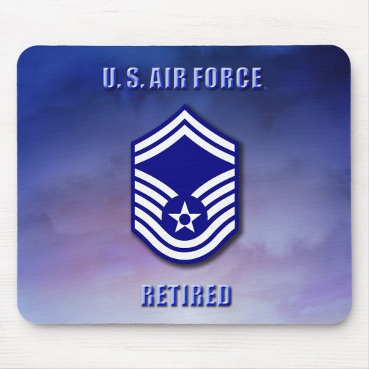 アメリカ空軍上級曹長 マウスパッド (正面)