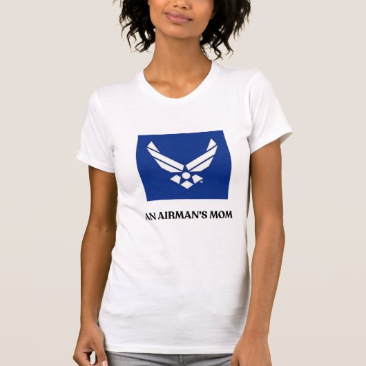 アメリカ空軍航空士の母Tシャツ - Tシャツ (正面)