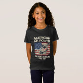 アメリカ空軍 フリーダムの守護者 レトロジェット Tシャツ (正面フル)