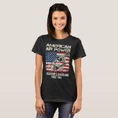 アメリカ空軍 フリーダムの守護者 ヴィンテージジェット Tシャツ (正面フル)