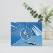 アメリカ空軍F-16サンダーバーズ ポストカード (スタンド正面)