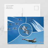 アメリカ空軍F-16サンダーバーズ ポストカード (正面/裏面)