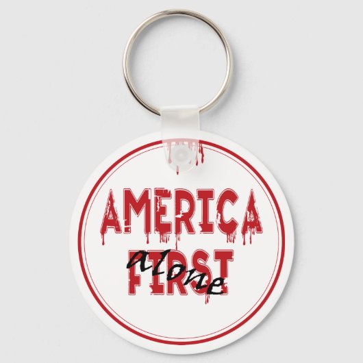 アメリカ第一…... キーホルダー (正面)