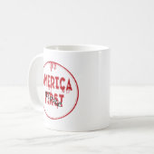 アメリカ第一…... コーヒーマグカップ (正面左)