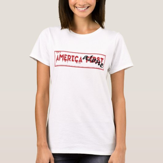 アメリカ第一…... Tシャツ (正面)