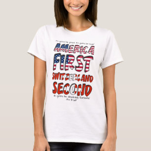 アメリカ第1スイス第2ファンタスティック Tシャツ