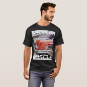 アメリカ筋肉車のワイシャツ Tシャツ (正面フル)