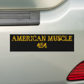 アメリカ筋肉454 バンパーステッカー (車上)