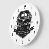 アメリカ筋肉Chevelle ラージ壁時計 (傾斜)