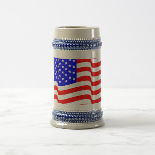 アメリカ米国のビールのジョッキかステイン ビールジョッキ
