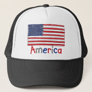 アメリカ米国の子供の旗 キャップ