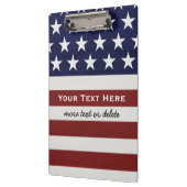 アメリカ米国の旗の愛国心が強い7月4日のカスタム クリップボード (左)