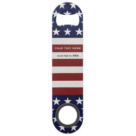 アメリカ米国の旗の愛国心が強い7月4日のカスタム スピード栓抜き