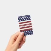アメリカ米国の旗の愛国心が強い7月4日のカスタム バッジ (手持ち)