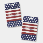 アメリカ米国の旗の愛国心が強い7月4日のカスタム バッジ (正面＆裏面)