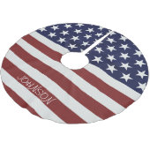 アメリカ米国の旗の愛国心が強い7月4日のカスタム ブラッシュドポリエステルツリースカート (アングル)
