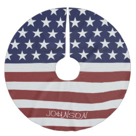 アメリカ米国の旗の愛国心が強い7月4日のカスタム ブラッシュドポリエステルツリースカート