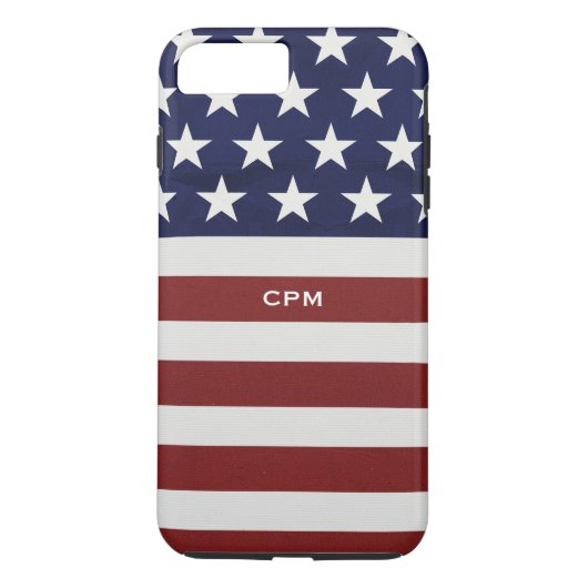 アメリカ米国の旗の愛国心が強い7月4日のカスタム Case-Mate iPhoneケース (裏面)