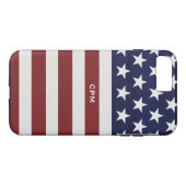 アメリカ米国の旗の愛国心が強い7月4日のカスタム Case-Mate iPhoneケース (裏面(横))
