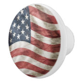 アメリカ米国の旗の陶磁器のノブ セラミックノブ (右)