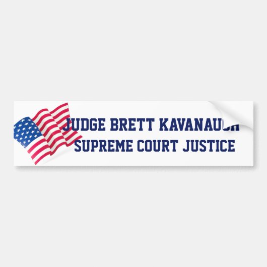 アメリカ米国の旗は裁判官Brett Kavanaughを確認します バンパーステッカー (正面)