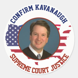アメリカ米国の旗は裁判官Kavanaughを確認します ラウンドシール