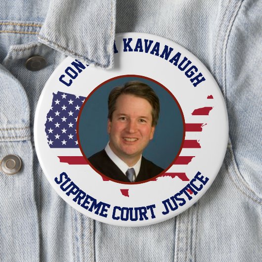 アメリカ米国の旗は裁判官Kavanaughを確認します 缶バッジ (インサイチュ)
