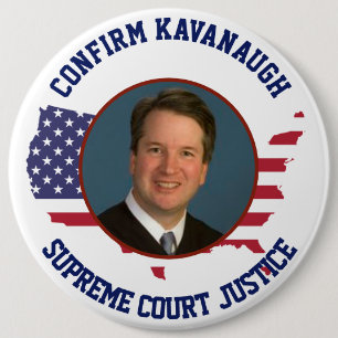 アメリカ米国の旗は裁判官Kavanaughを確認します 缶バッジ