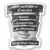 アメリカ米国愛国主義おもしろいシカゴ シール (正面)