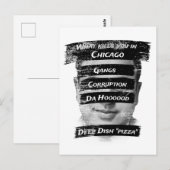 アメリカ米国愛国主義おもしろいシカゴ ポストカード (正面/裏面)