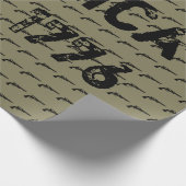 アメリカ米国東部標準時刻。 1776年 ラッピングペーパー (角)