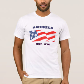 アメリカ米国東部標準時刻。 1776年 Tシャツ