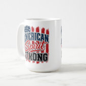アメリカ精神強い7月4日愛国心 コーヒーマグカップ (正面左)