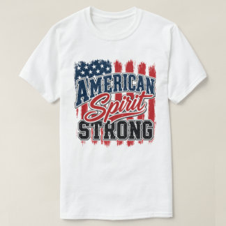 アメリカ精神強い7月4日愛国心 Tシャツ