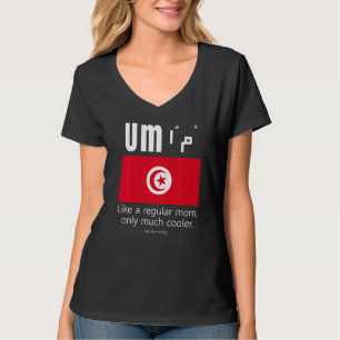 アメリカ系チュニジア人愛国者の旗 母の日 チュニジア Tシャツ